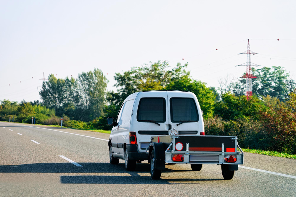 voiture avec une remorque