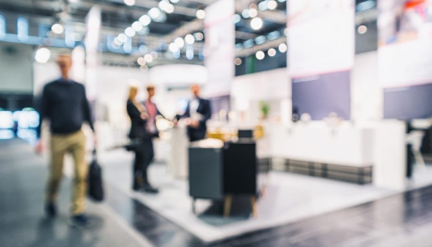 un stand sur un salon professionnel 