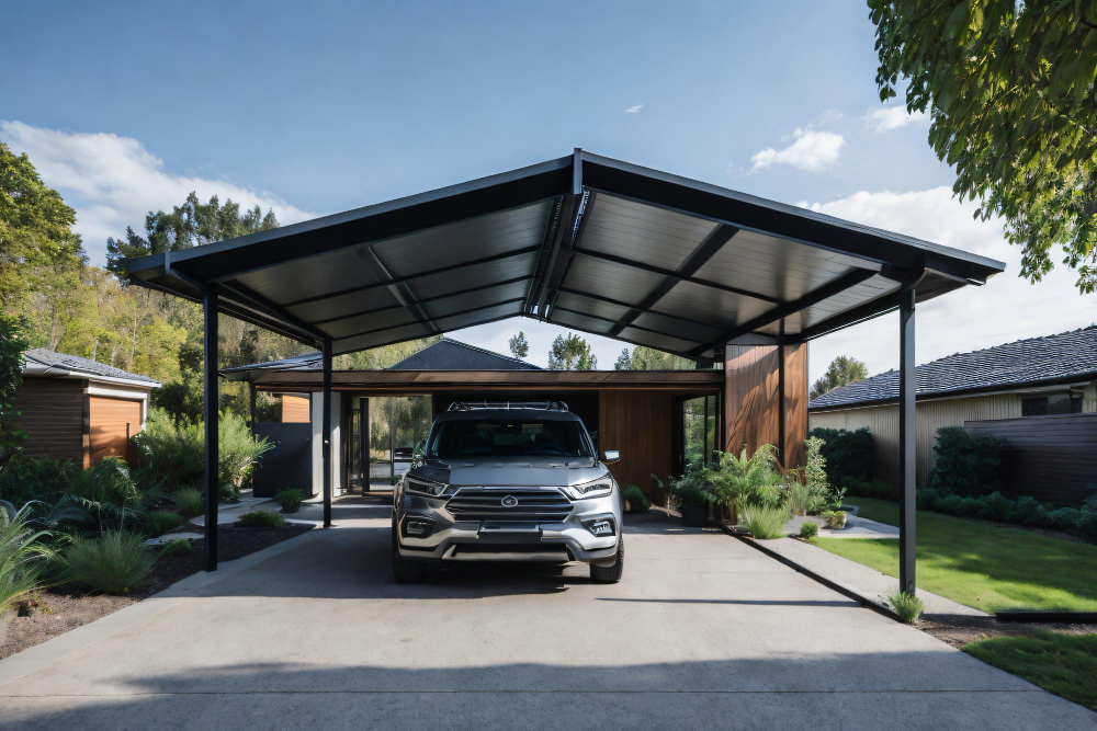 Un carport de voiture