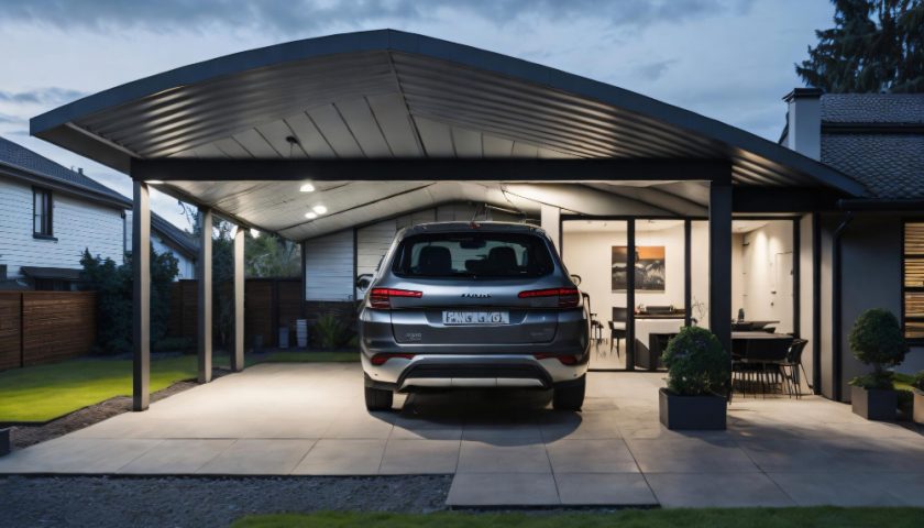 un carport de voiture