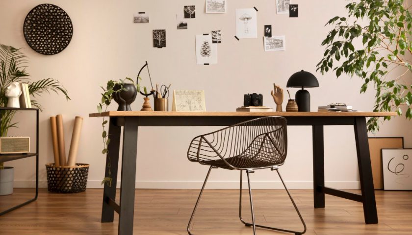 bureau décoré