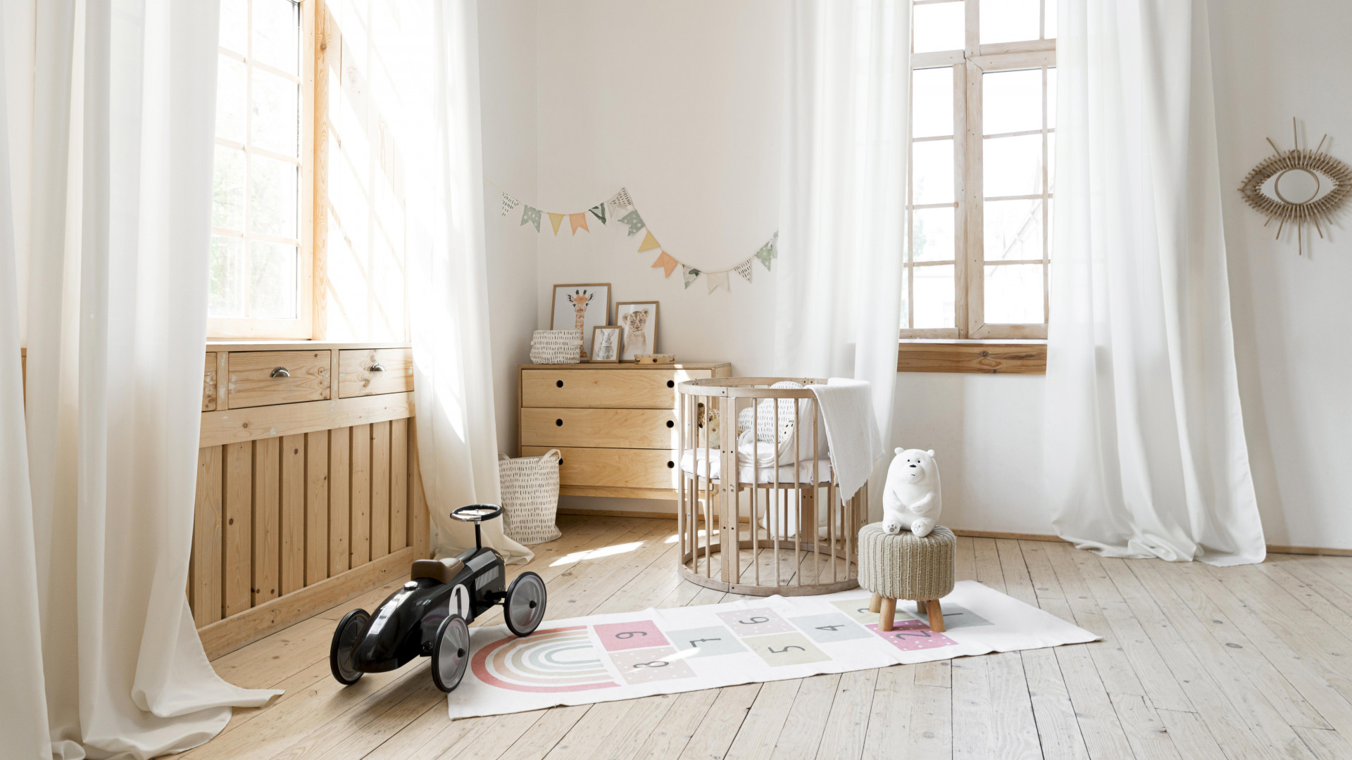 chambre bébé décoration en bois