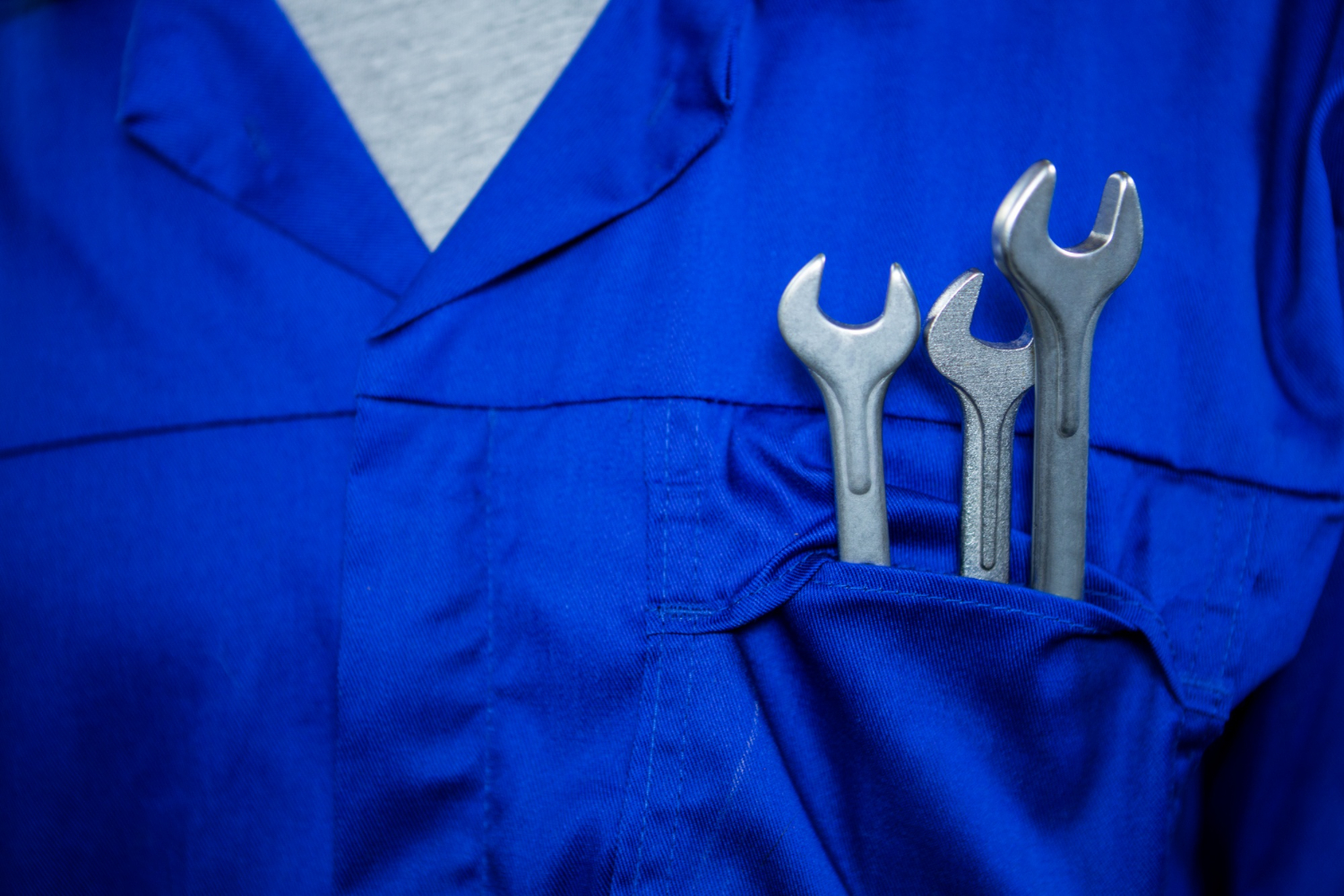 veste de chantier avec outils