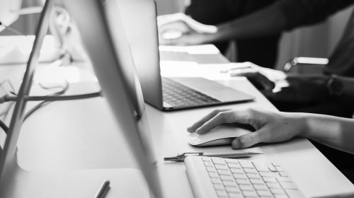 des personnes travaillant sur des ordinateurs portbales